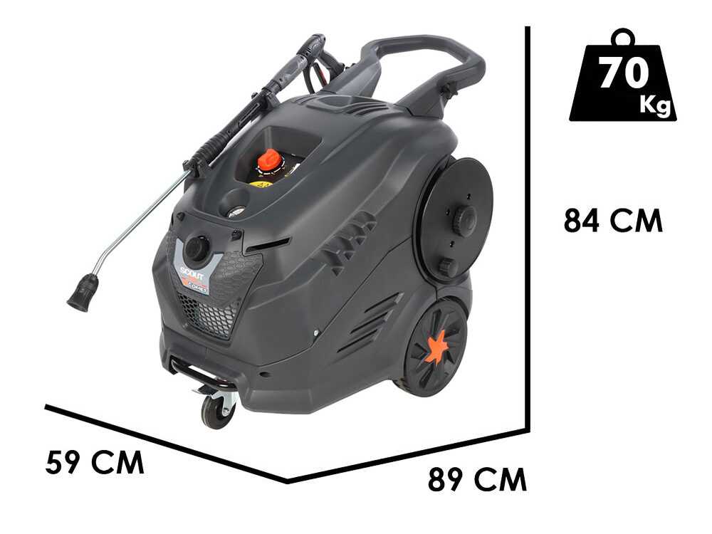 Comet New Scout Evo 160 Extra - Nettoyeur haute pression à eau chaude professionnel - 160 bar max - 600 l/h