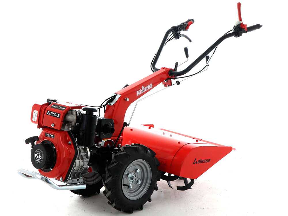 Diesse Minitriss - Motoculteur diesel - Vulcan V245 - 42 Cv - GAILLAC JARDINAGE Diesse Minitriss - Motoculteur diesel - Vulcan V245 - 4,2 Cv