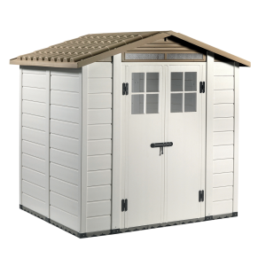 Garofalo Tuscany Evo 200 - Abri de jardin - Avec fenêtres et porte à double battant - 202,5 x 162,5 x 216 cm