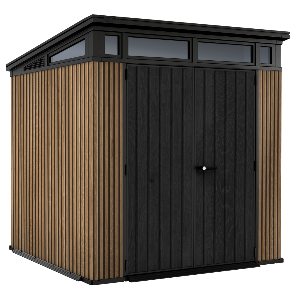 Keter Signature Venetian 7x7 - Abri de jardin - Avec porte à double battant - 214x218x226 cm - GAILLAC JARDINAGE Keter Signature Venetian 7x7 - Abri de jardin - Avec porte à double battant - 214x218x226 cm