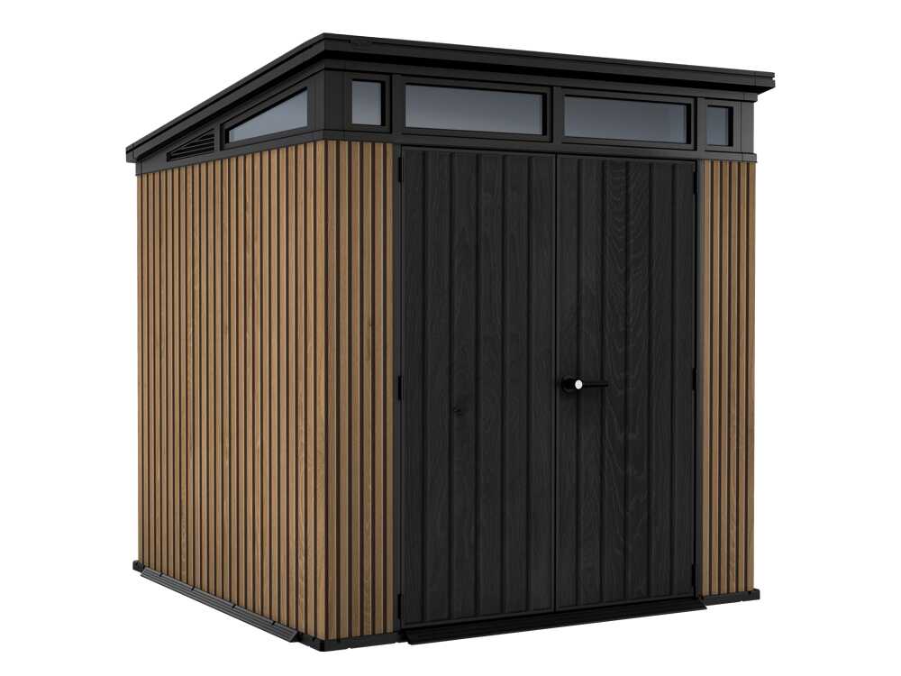 Keter Signature Venetian 7x7 - Abri de jardin - Avec porte à double battant - 214x218x226 cm - GAILLAC JARDINAGE Keter Signature Venetian 7x7 - Abri de jardin - Avec porte à double battant - 214x218x226 cm