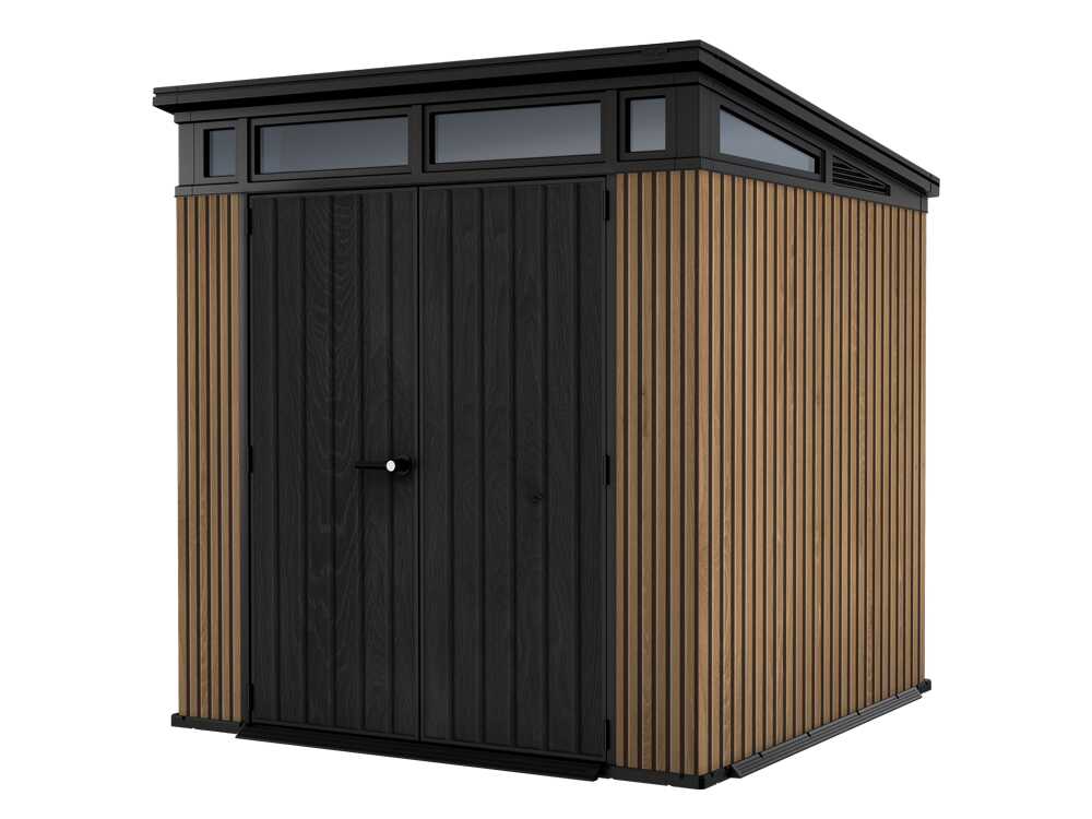 Keter Signature Venetian 7x7 - Abri de jardin - Avec porte à double battant - 214x218x226 cm - GAILLAC JARDINAGE Keter Signature Venetian 7x7 - Abri de jardin - Avec porte à double battant - 214x218x226 cm