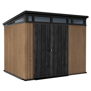 Keter Signature Venetian 9x7 - Abri de jardin - Avec porte à double battant - 277x218x226 cm