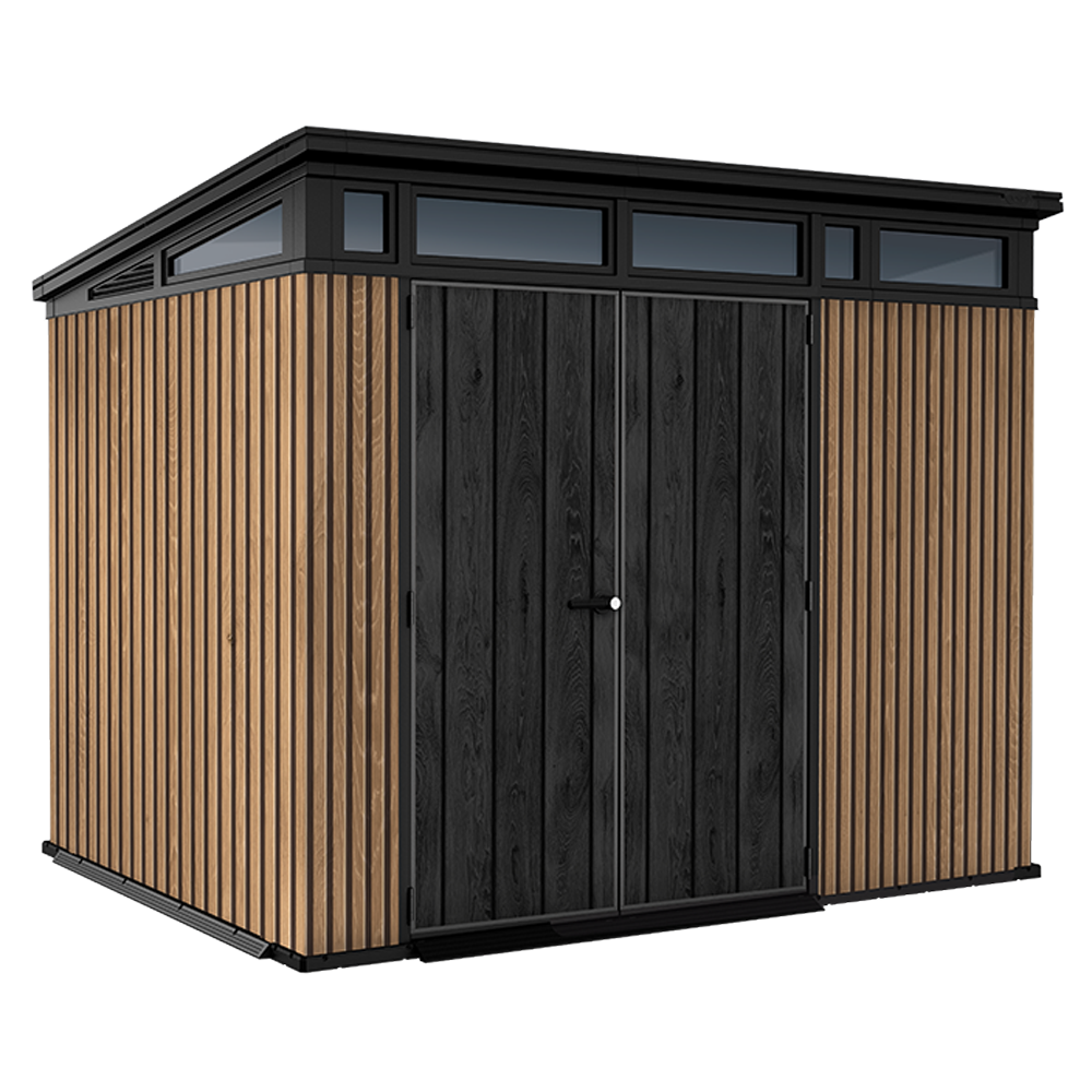 Keter Signature Venetian 9x7 - Abri de jardin - Avec porte à double battant - 277x218x226 cm - GAILLAC JARDINAGE Keter Signature Venetian 9x7 - Abri de jardin - Avec porte à double battant - 277x218x226 cm