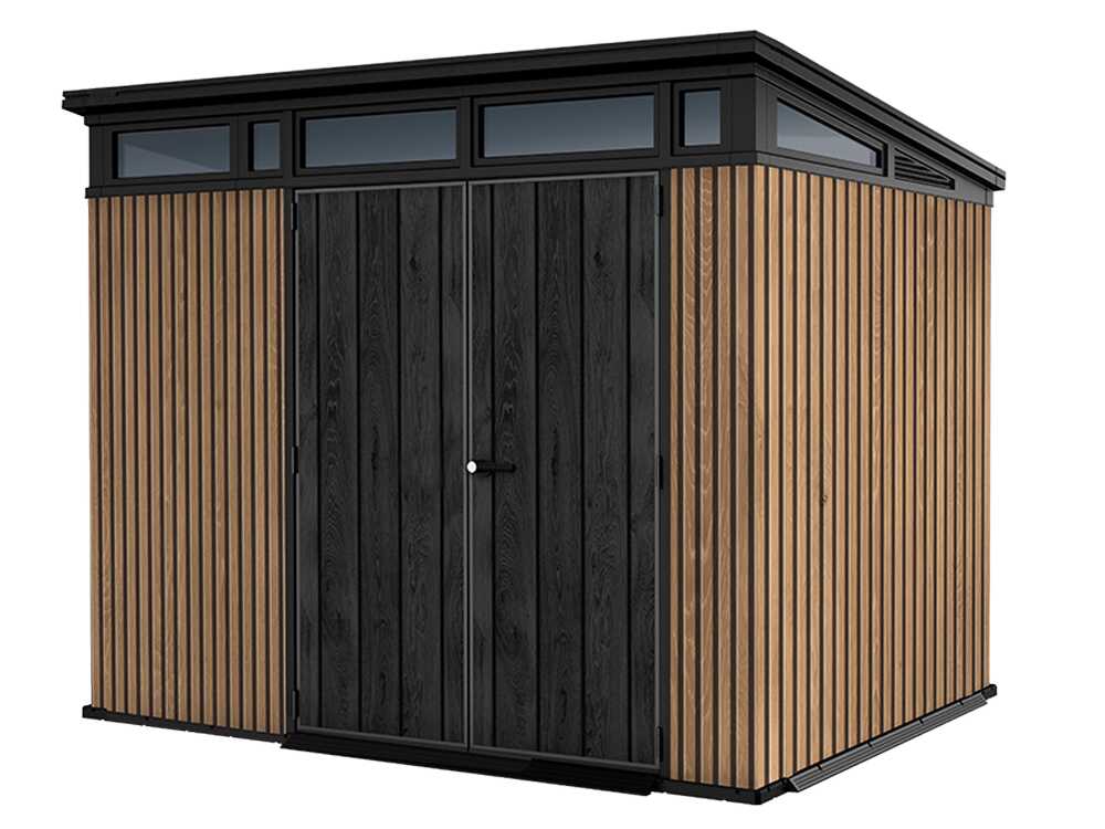Keter Signature Venetian 9x7 - Abri de jardin - Avec porte à double battant - 277x218x226 cm - GAILLAC JARDINAGE Keter Signature Venetian 9x7 - Abri de jardin - Avec porte à double battant - 277x218x226 cm