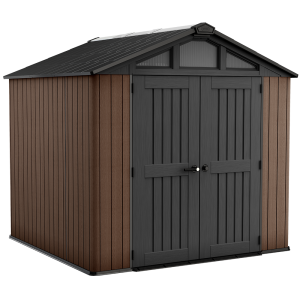 Keter Stronghold 8X8 - Abri de jardin - Avec porte à double battant - 252 × 231 × 241 cm