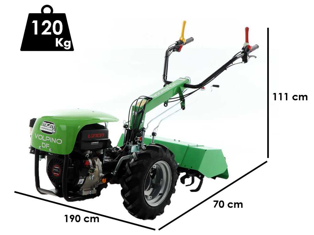 Lampacrescia MGM Volpino DF - Motoculteur à essence - Loncin G270F - 10 CV - GAILLAC JARDINAGE Lampacrescia MGM Volpino DF - Motoculteur à essence - Loncin G270F - 10 CV