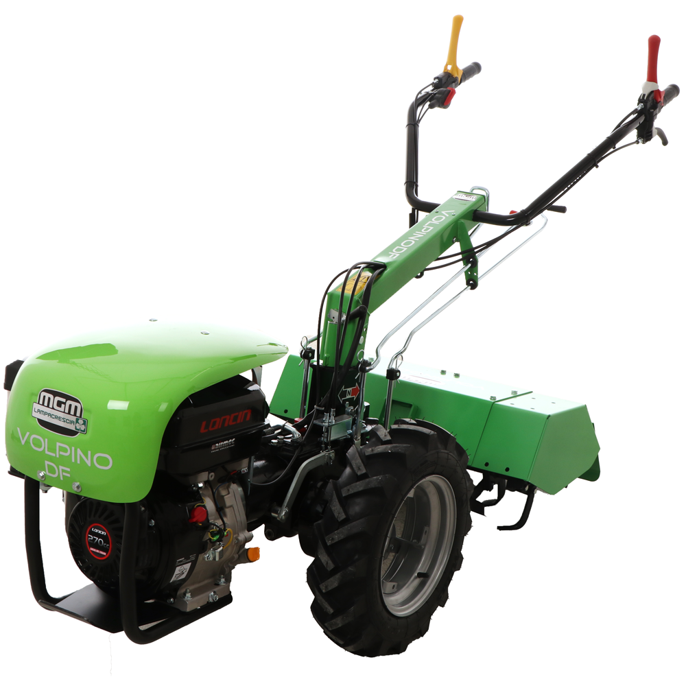 Lampacrescia MGM Volpino DF - Motoculteur à essence - Loncin G270F - 10 CV - GAILLAC JARDINAGE Lampacrescia MGM Volpino DF - Motoculteur à essence - Loncin G270F - 10 CV