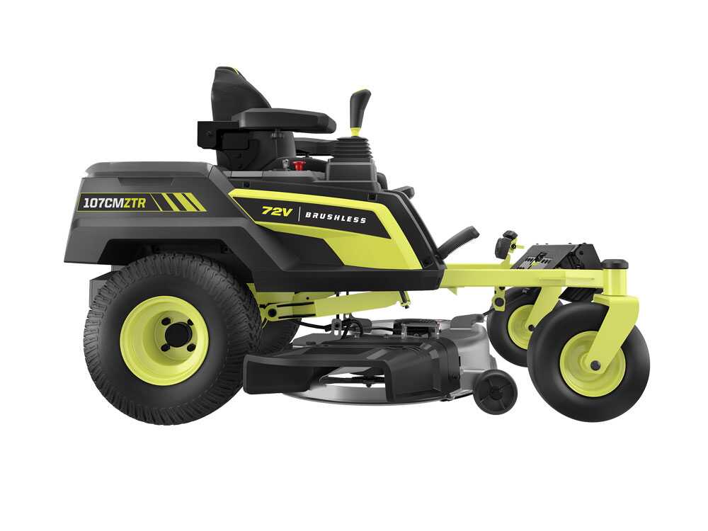 Ryobi ZTRX107 - Tracteur tondeuse sur batterie rayon de braquage zéro - 72V20Ah - coupe de 107cm - 2en1 - GAILLAC JARDINAGE Ryobi ZTRX107 - Tracteur tondeuse sur batterie rayon de braquage zéro - 72V/20Ah - coupe de 107cm - 2en1