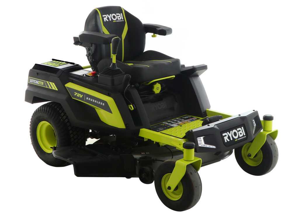 Ryobi ZTRX107 - Tracteur tondeuse sur batterie rayon de braquage zéro - 72V20Ah - coupe de 107cm - 2en1 - GAILLAC JARDINAGE Ryobi ZTRX107 - Tracteur tondeuse sur batterie rayon de braquage zéro - 72V/20Ah - coupe de 107cm - 2en1
