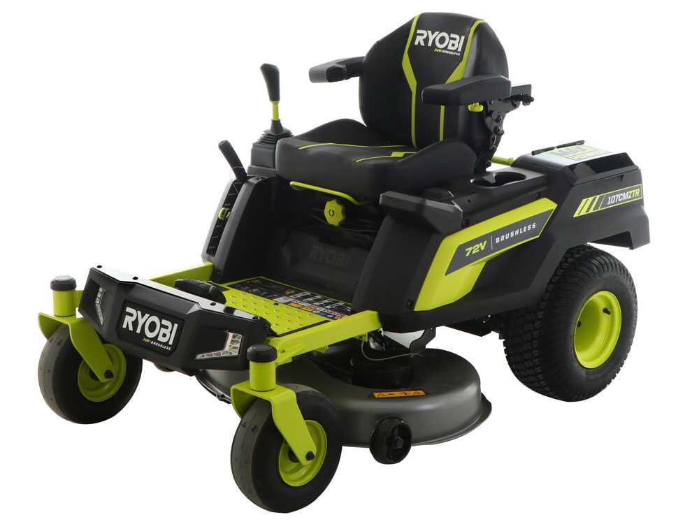 Ryobi ZTRX107 - Tracteur tondeuse sur batterie rayon de braquage zéro - 72V20Ah - coupe de 107cm - 2en1 - GAILLAC JARDINAGE Ryobi ZTRX107 - Tracteur tondeuse sur batterie rayon de braquage zéro - 72V/20Ah - coupe de 107cm - 2en1