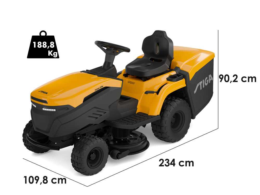 Stiga Estate 598e - Kit Tracteur tondeuse avec 1 module de batterie ePower Pro de 56V40Ah - Bac de ramassage et mulching - GAILLAC JARDINAGE Stiga Estate 598e - Kit Tracteur tondeuse avec 1 module de batterie ePower Pro de 56V/40Ah - Bac de ramassage et mulching